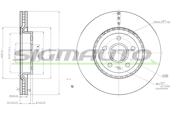 Brake Disc (DBB723V)