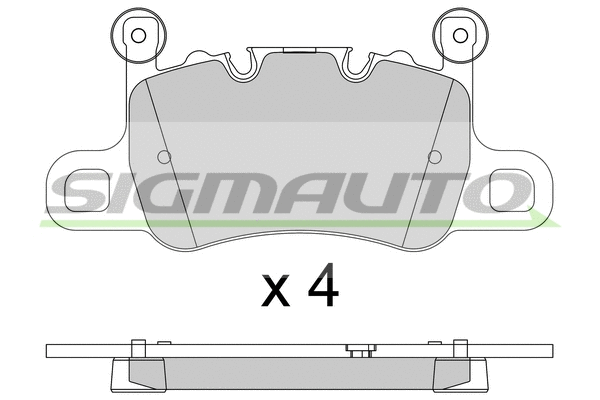 Brake Pad Set, disc brake (SPB804)