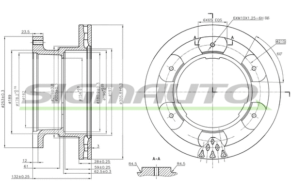 Brake Disc (DB0332V)