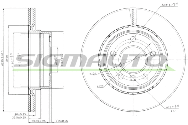 Brake Disc (DBB549V)