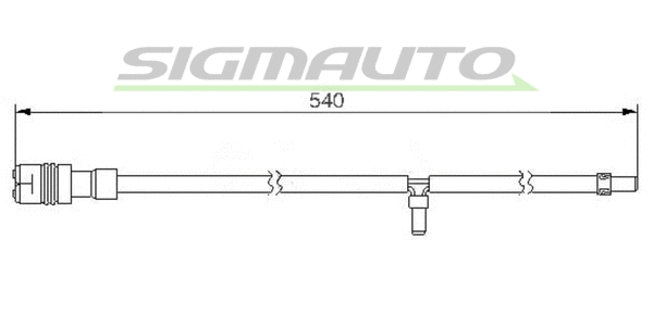 Warning Contact, brake pad wear (WI0545)