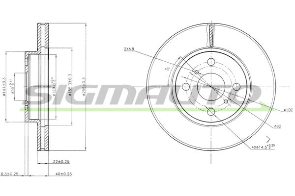Brake Disc (DBB779V)