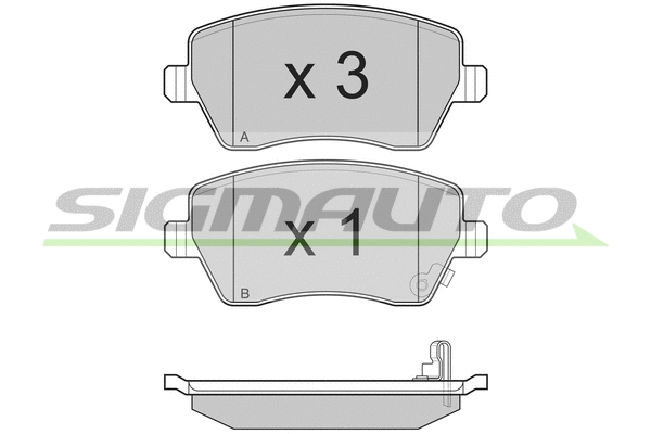 Brake Pad Set, disc brake (SPB248)