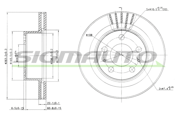 Brake Disc (DBA174V)