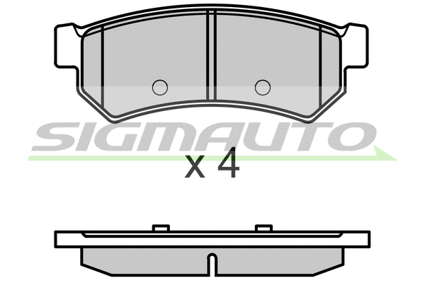 Brake Pad Set, disc brake (SPB695)