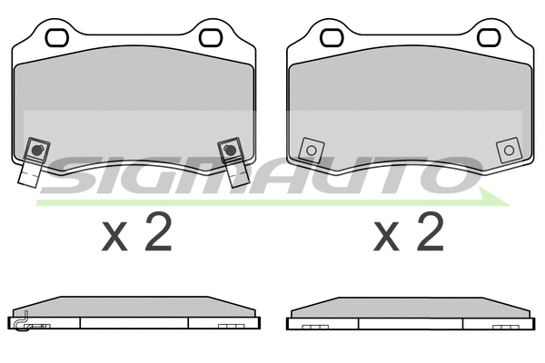 Brake Pad Set, disc brake (SPB649)
