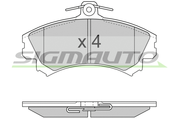 Brake Pad Set, disc brake (SPA702)
