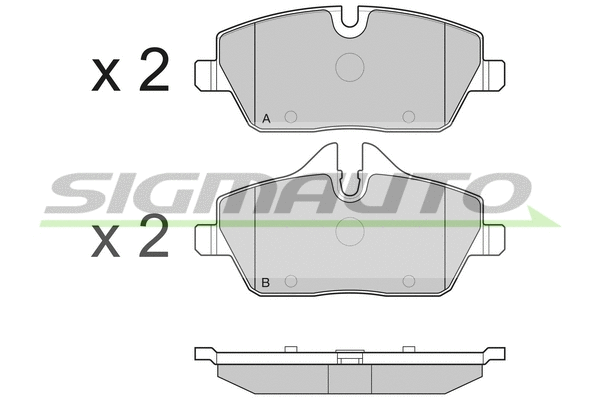 Brake Pad Set, disc brake (SPB195)