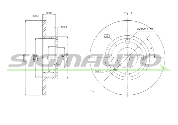 Brake Disc (DBA083S)