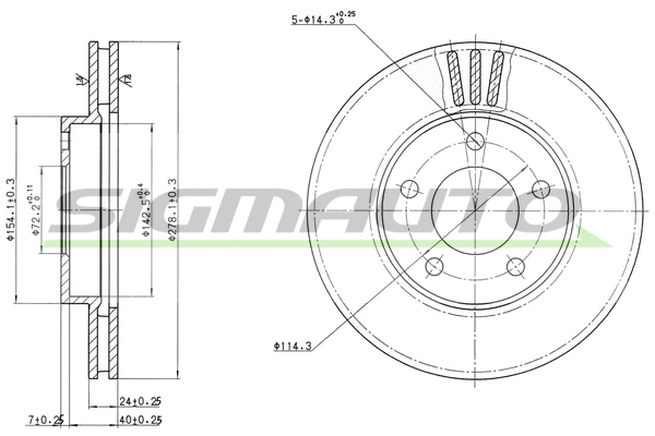 Brake Disc (DBB209V)