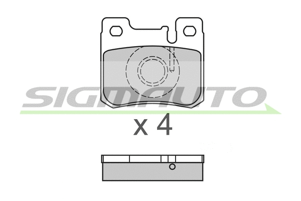 Brake Pad Set, disc brake (SPA631)
