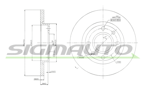 Brake Disc (DBA995S)