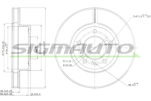 Brake Disc (DBA440V)