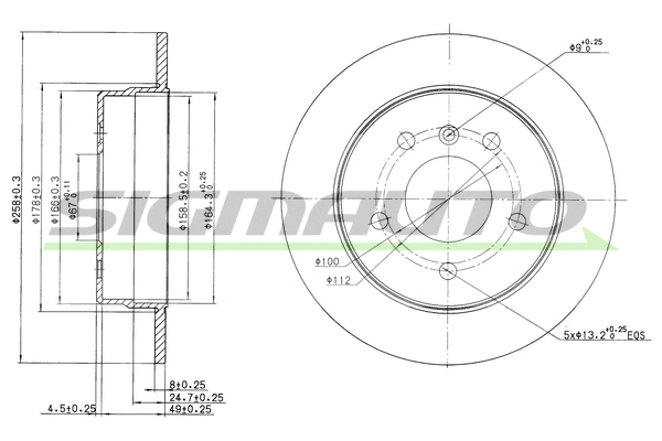 Brake Disc (DBB362S)