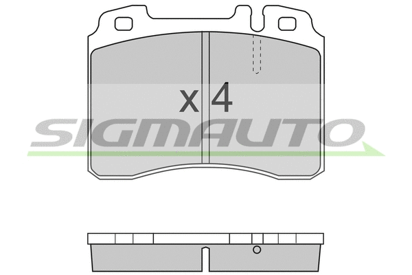 Brake Pad Set, disc brake (SPA709)