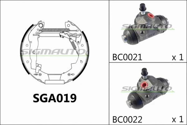 Brake Shoe Set (SGA019)