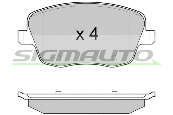 Brake Pad Set, disc brake (SPA973)