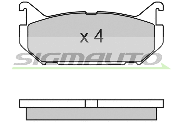 Brake Pad Set, disc brake (SPA632)