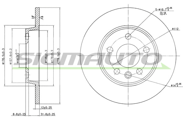 Brake Disc (DBB012S)