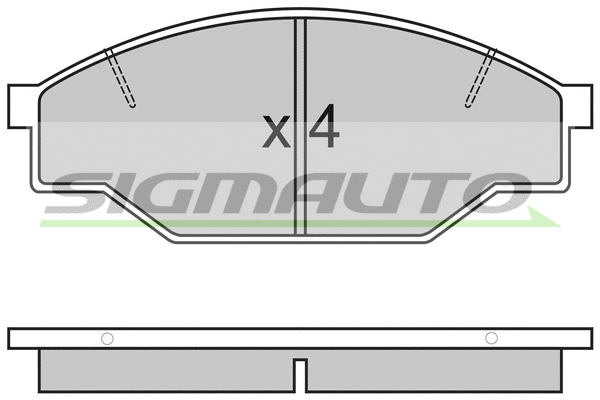 Brake Pad Set, disc brake (SPA322)