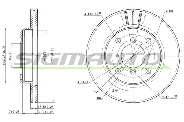 Brake Disc (DBA400V)