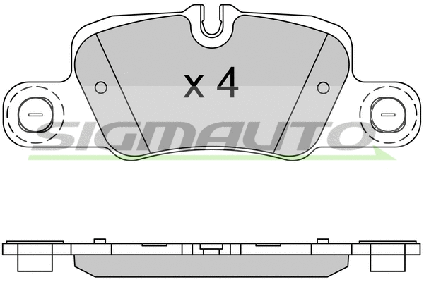Brake Pad Set, disc brake (SPB519)