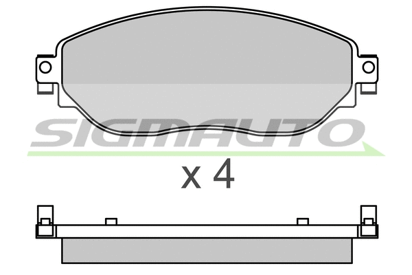 Brake Pad Set, disc brake (SPB653)