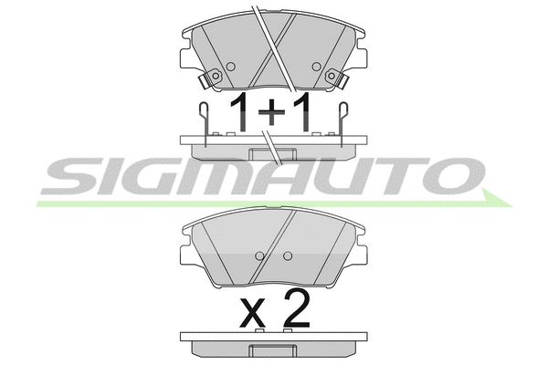 Brake Pad Set, disc brake (SPB837)