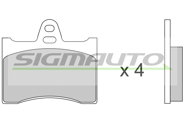Brake Pad Set, disc brake (SPA117)