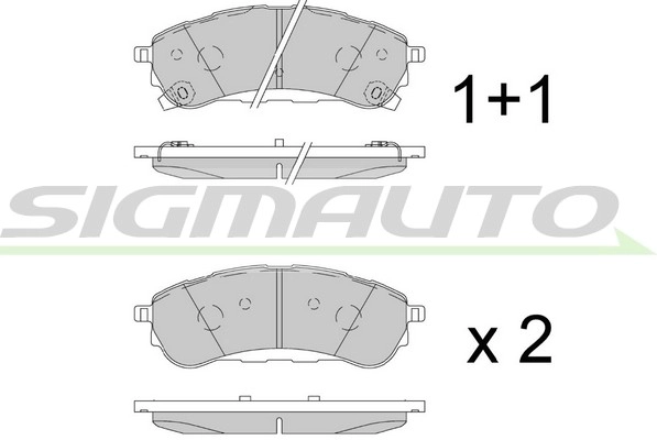 Brake Pad Set, disc brake (SPB901)