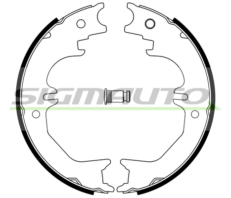 Brake Shoe Set, parking brake (SFA982)