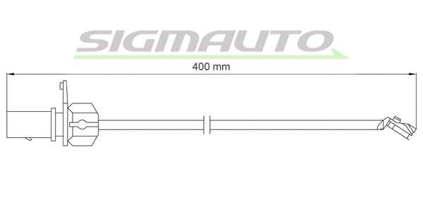 Warning Contact, brake pad wear (WI0921)