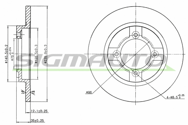 Brake Disc (DBA064S)