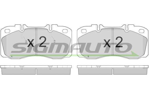 Brake Pad Set, disc brake (SPT272)