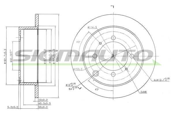 Brake Disc (DBB141S)