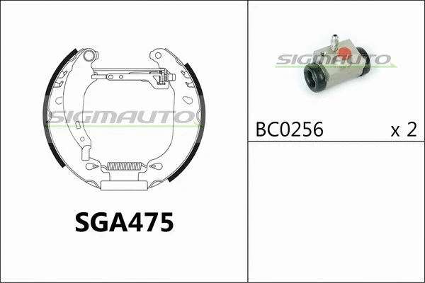 Brake Shoe Set (SGA475)