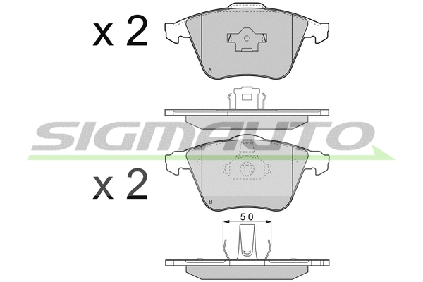 Brake Pad Set, disc brake (SPB301)