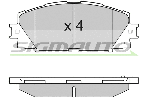 Brake Pad Set, disc brake (SPB249)