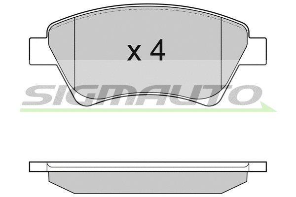 Brake Pad Set, disc brake (SPB072)