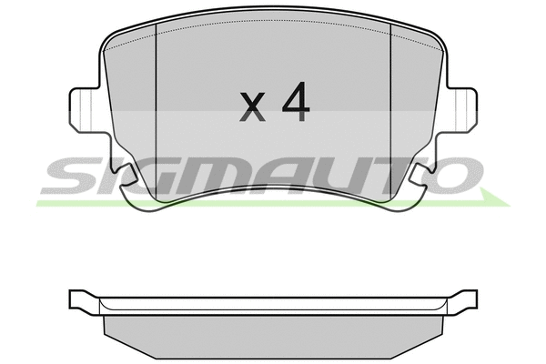 Brake Pad Set, disc brake (SPB086)
