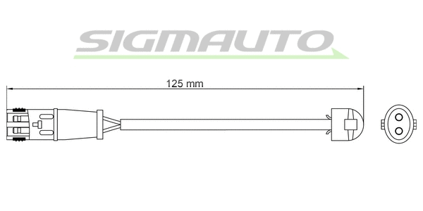 Warning Contact, brake pad wear (WI0634)