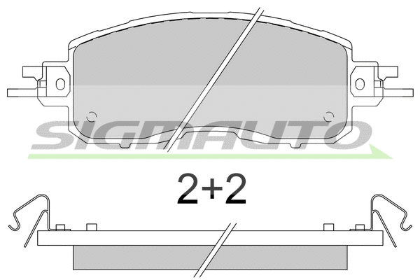 Brake Pad Set, disc brake (SPB797)