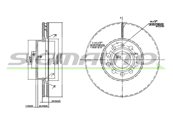 Brake Disc (DBB218V)