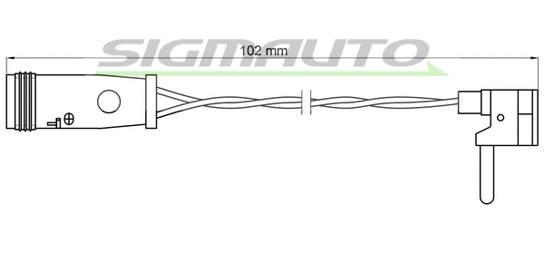 Warning Contact, brake pad wear (WI0599)