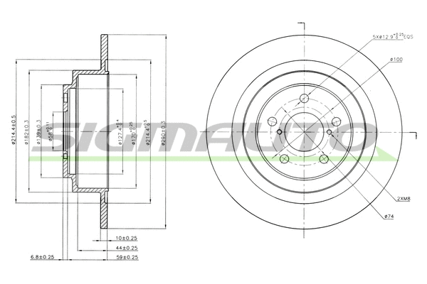 Brake Disc (DBB647S)