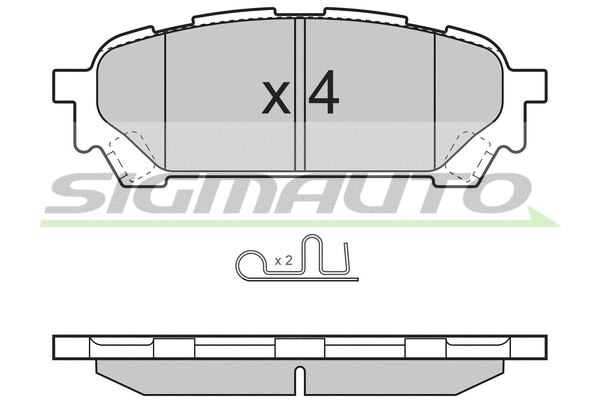 Brake Pad Set, disc brake (SPB270)