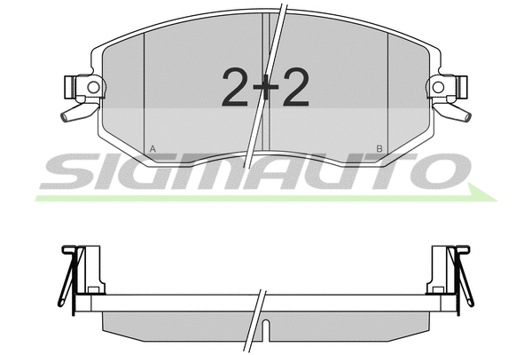 Brake Pad Set, disc brake (SPB570)