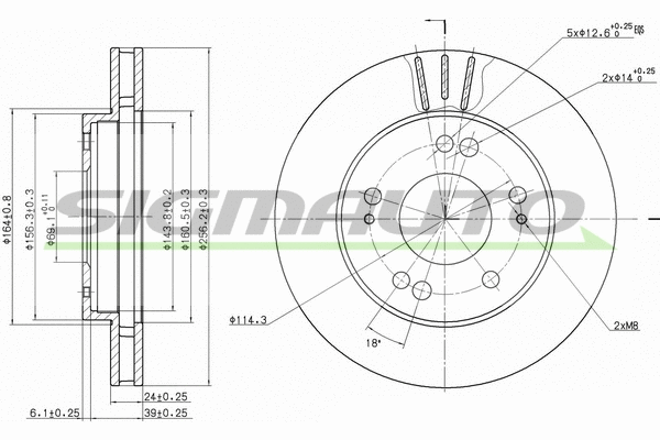 Brake Disc (DBA824V)