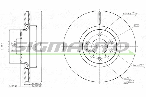 Brake Disc (DBB904V)
