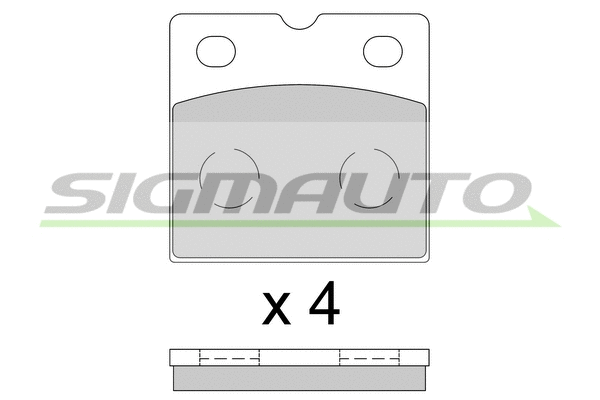 Brake Pad Set, disc parking brake (SPB851)